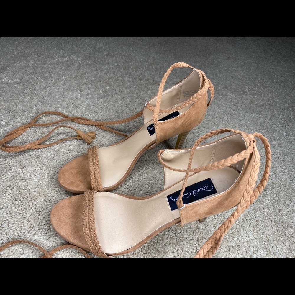 Braided Strap up heels